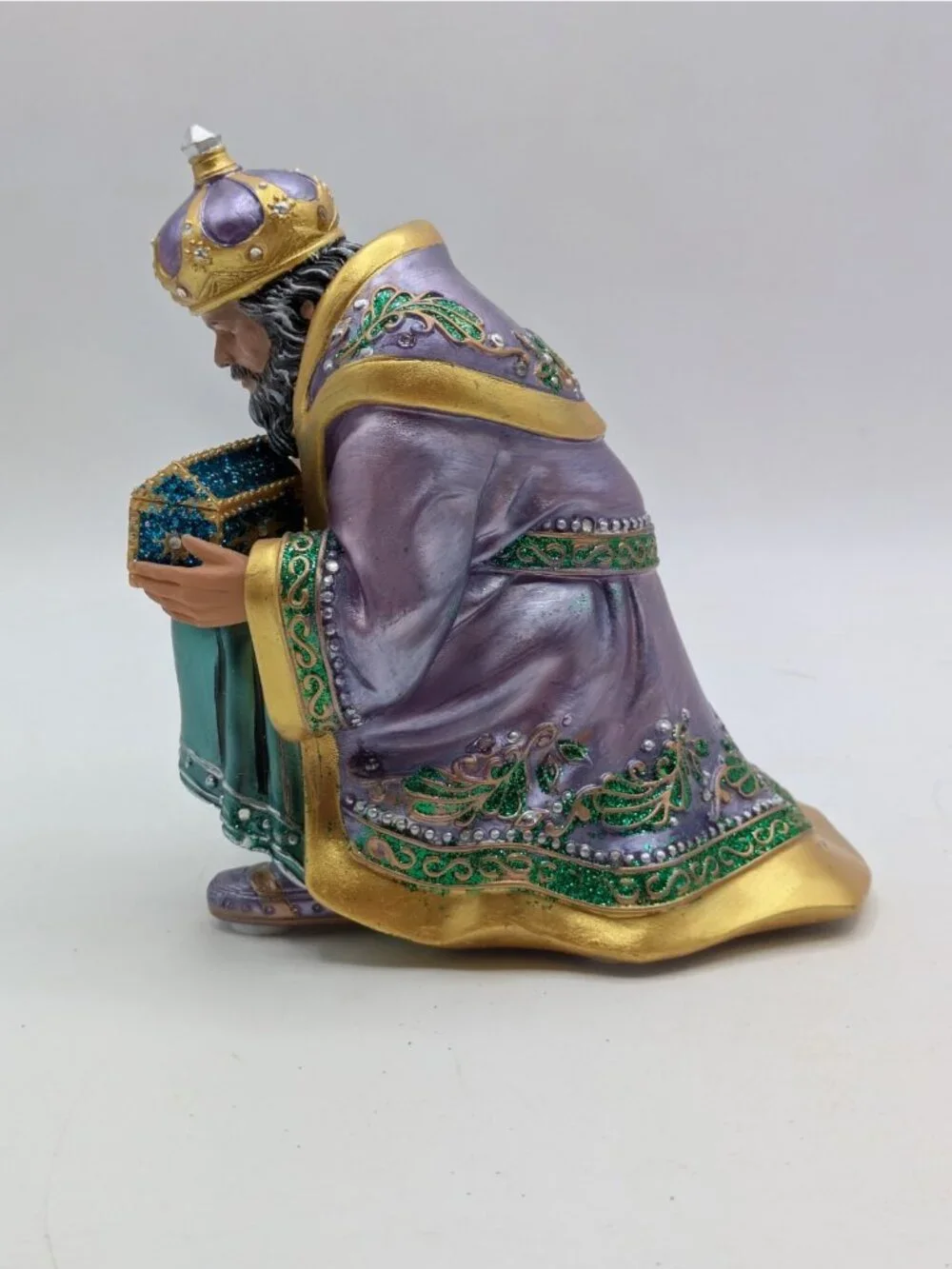 King Balthazar Figurine Hawthorne Village Jeweled Nativity Collection Resin 5